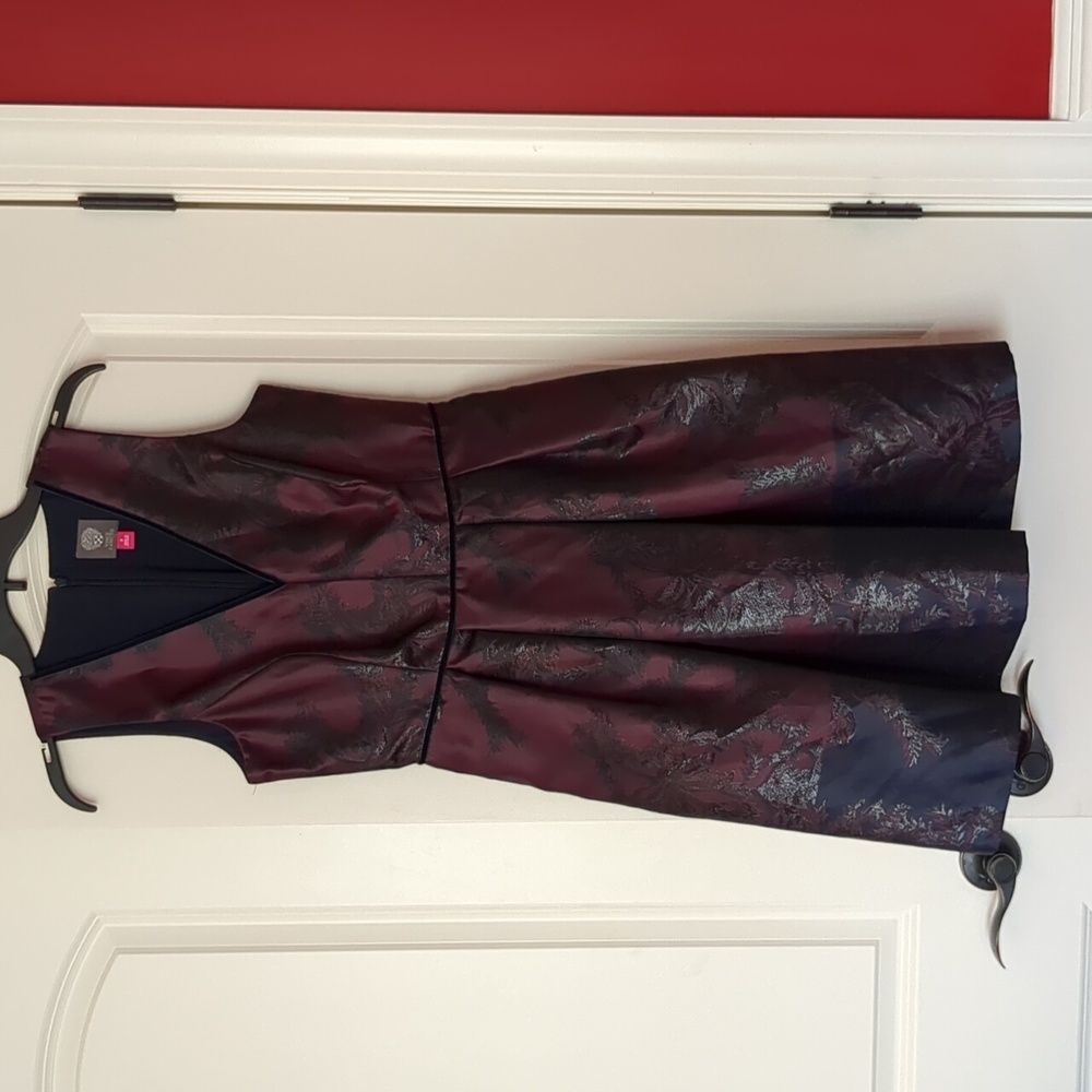 Vince camuto metallic dress